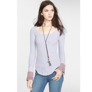 Free People Sunnie Valley Cuff Thermal Top size Small